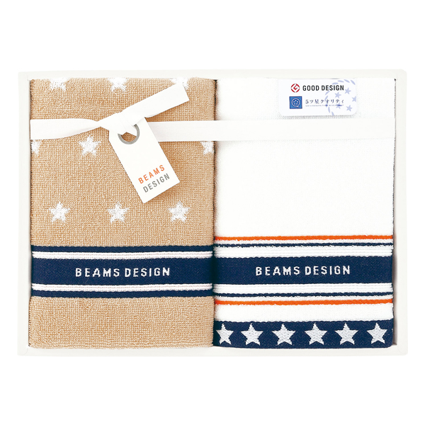 BEAMS DESIGN　フェイスタオル2枚セット