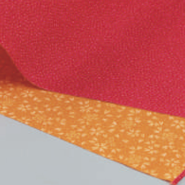 【風呂敷】赤／金茶