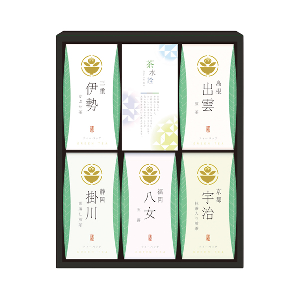 茶の国めぐり 茶水詮 緑茶ティーバッグ詰合せ★