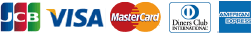 JCB/VISA/Master Card/Diners Club/AMERICAN EXPRESS